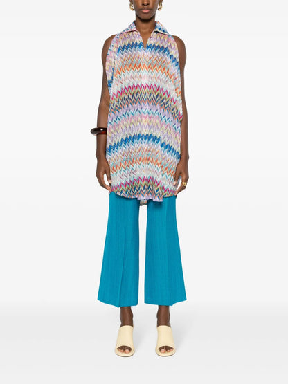 Cut-Out Zigzag Shirt