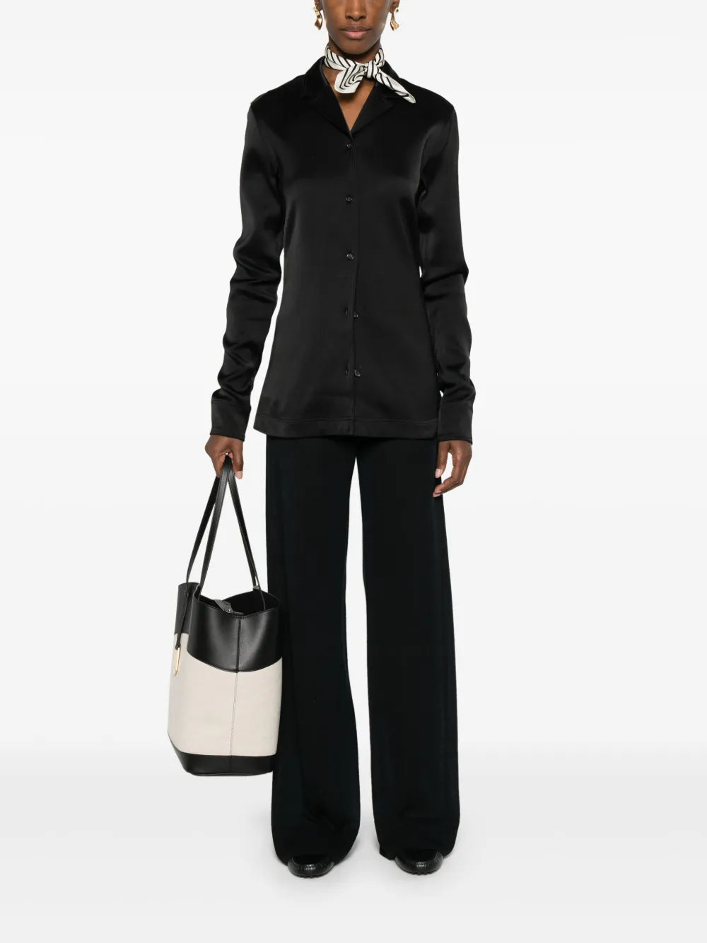 Fine-Knit Palazzo Pants