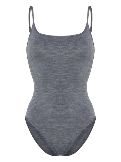 Mélange-Effect Swimsuit