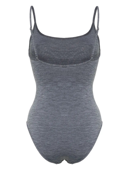 Mélange-Effect Swimsuit