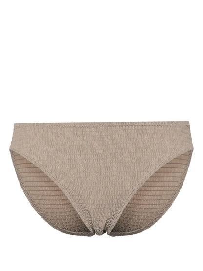 Mid-Rise Smocked Bikini Bottoms