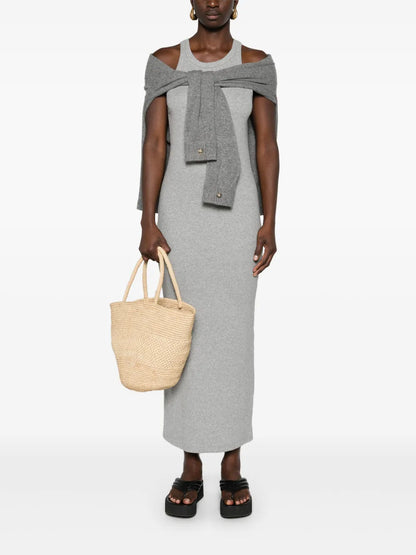 Fine-Ribbed Jersey Maxi Dress