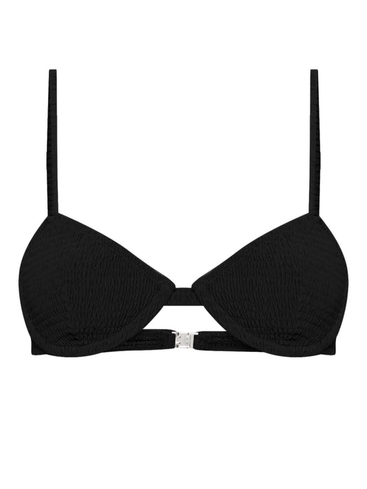 Shirred Bikini Top