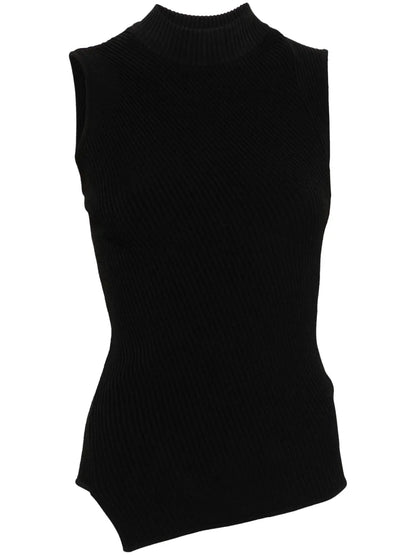 Almaz Asymmetric Ribbed Tank Top