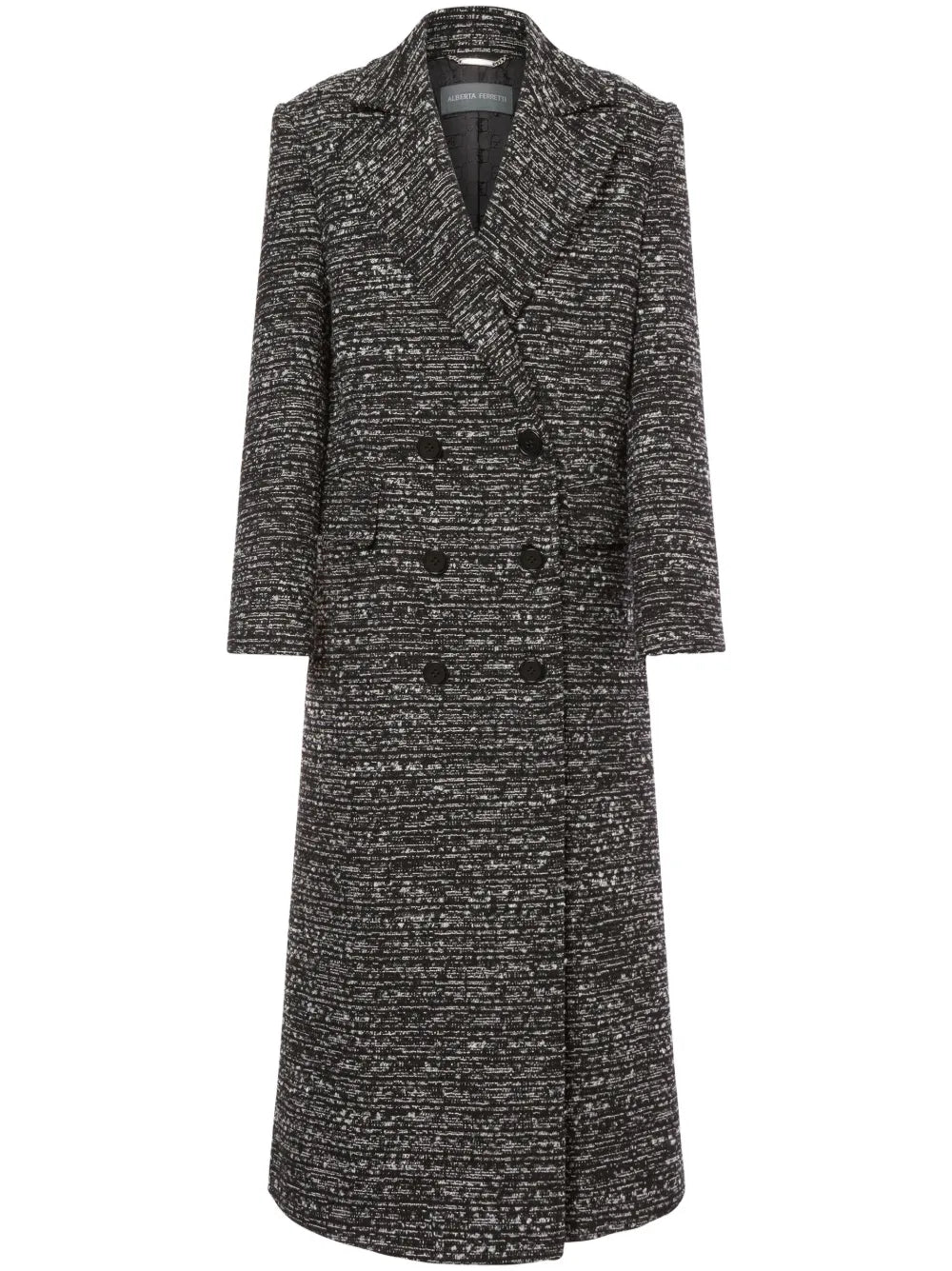Double-Breasted Bouclé Coat