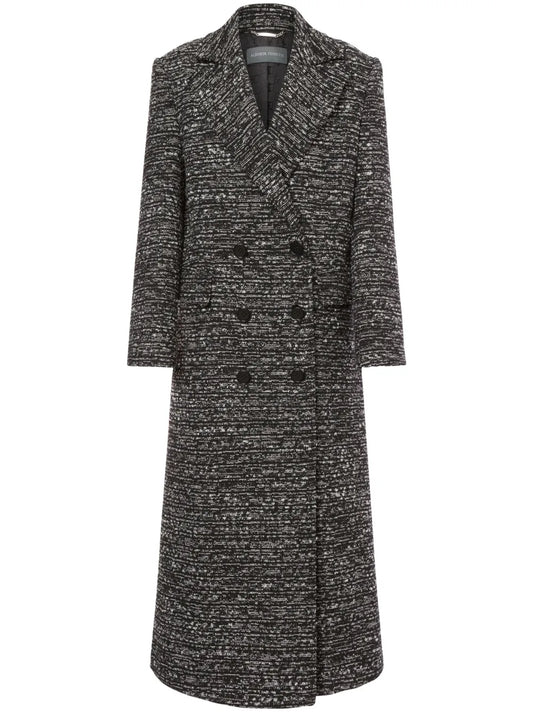 Double-Breasted Bouclé Coat