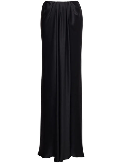 Draped Maxi-Skirt