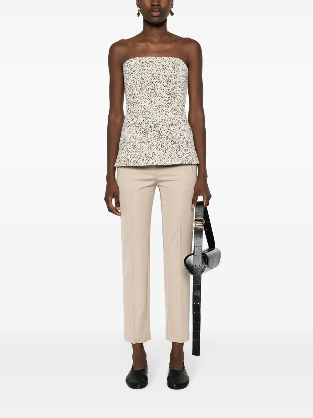 Raised Seam-Detail Trousers