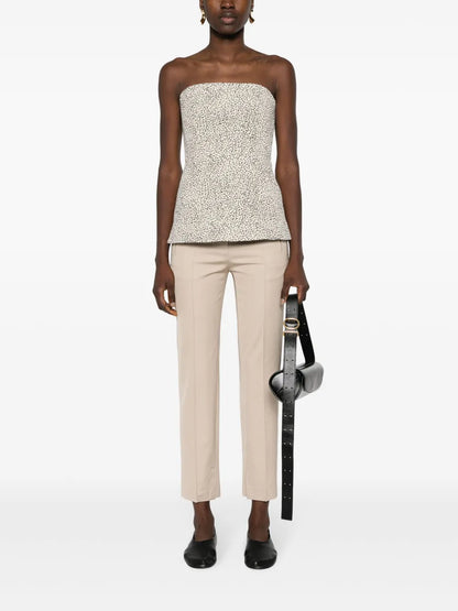 Raised Seam-Detail Trousers