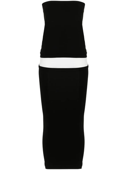 Fatal Layered-Design Dress