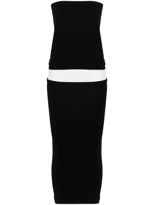 Fatal Layered-Design Dress