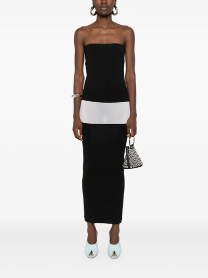 Fatal Layered-Design Dress