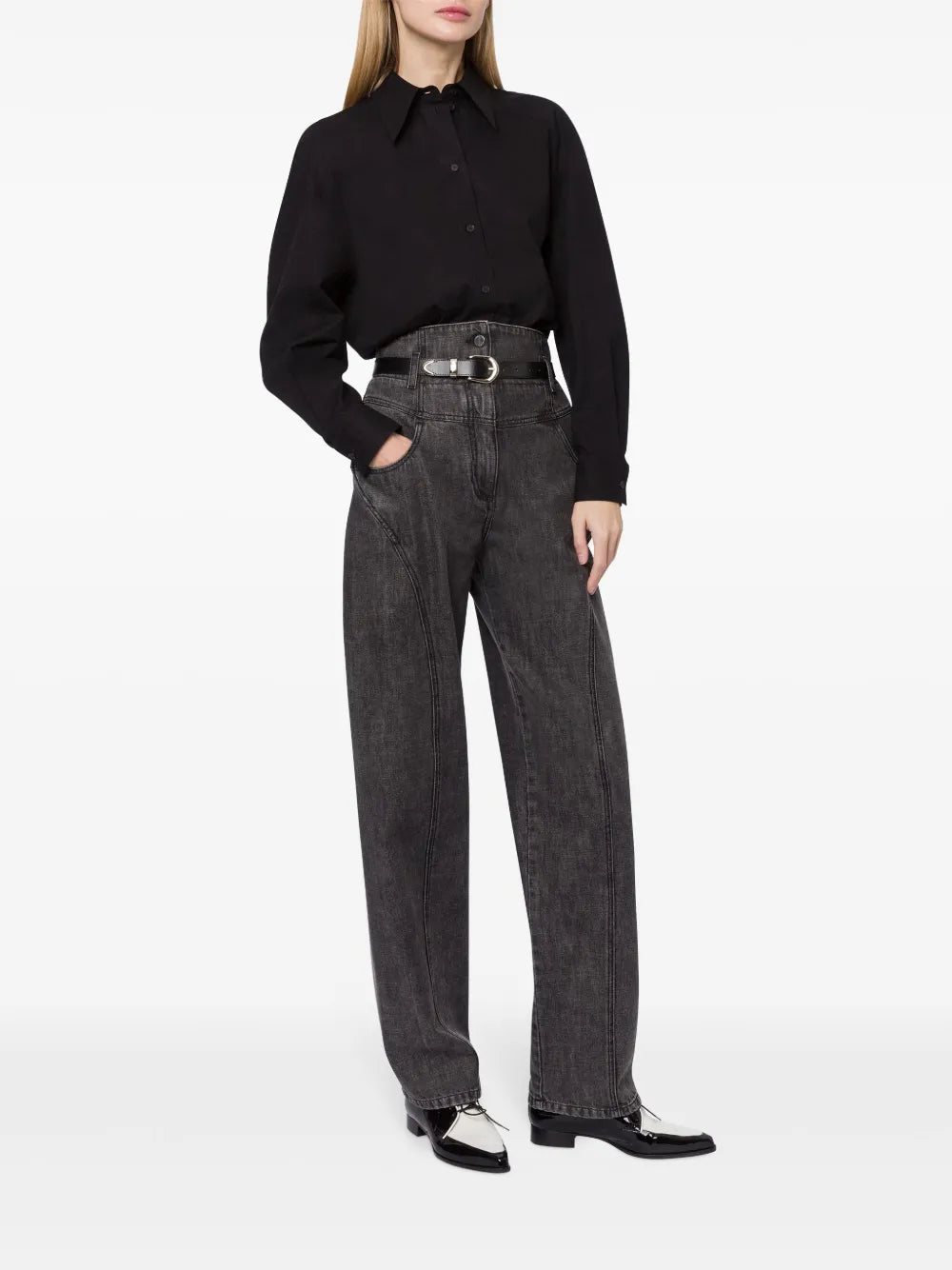 Long-Sleeved Cotton Shirt