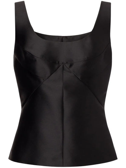 Panelled Satin Top