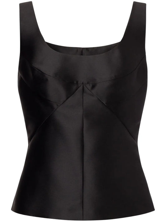 Panelled Satin Top