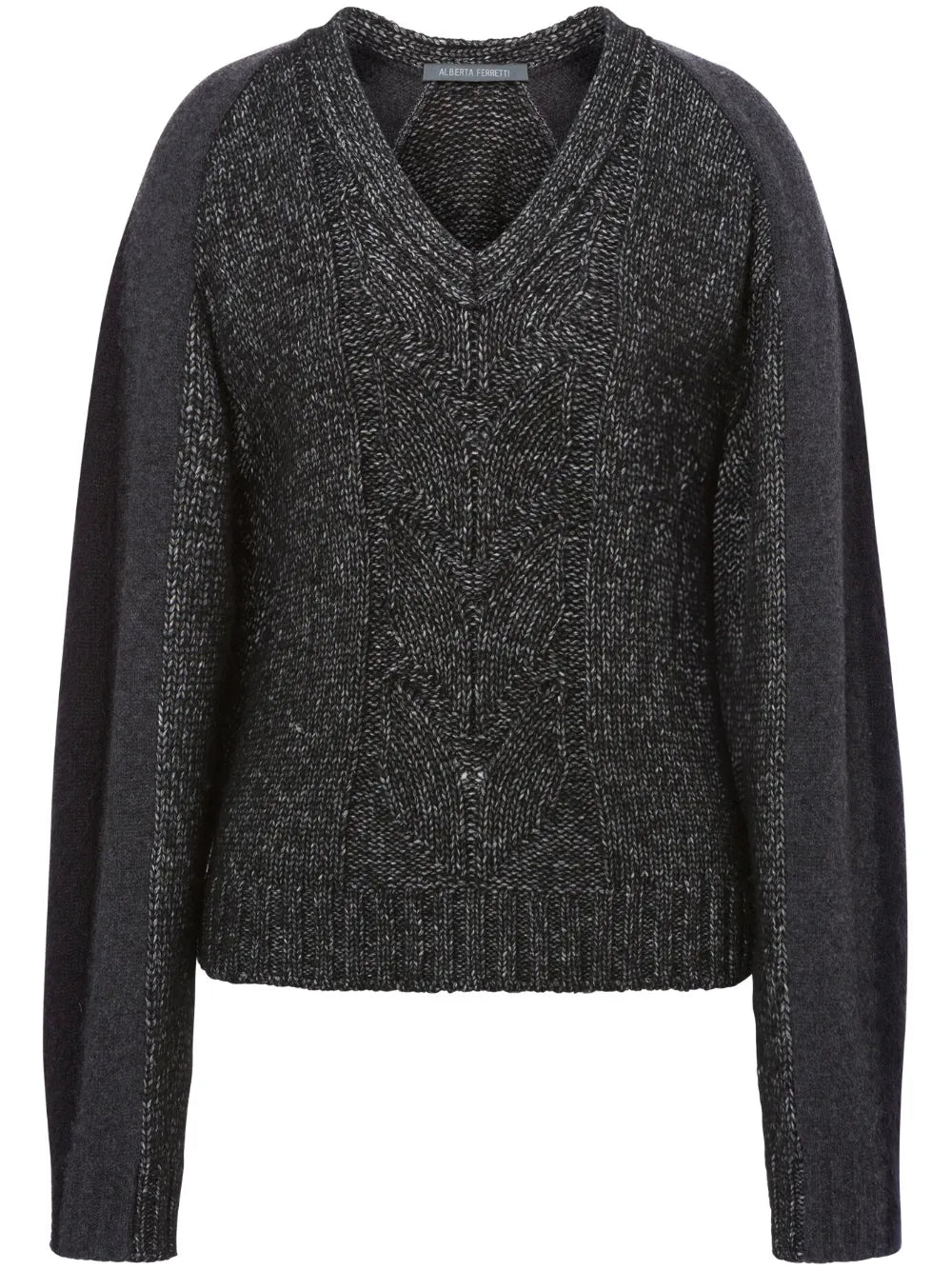 V-Neck Panelled Jumper