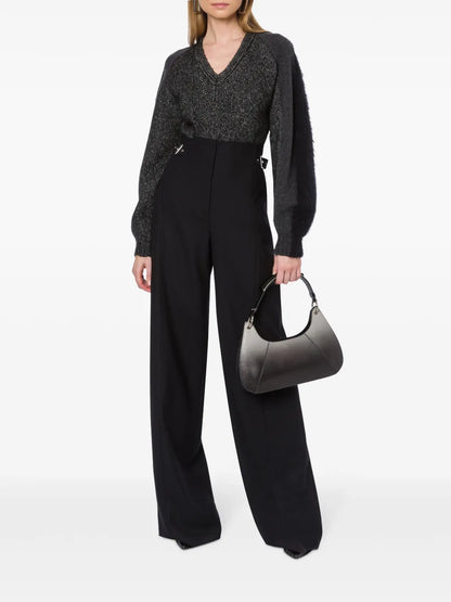 V-Neck Panelled Jumper
