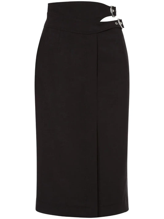 Buckled Pencil Skirt