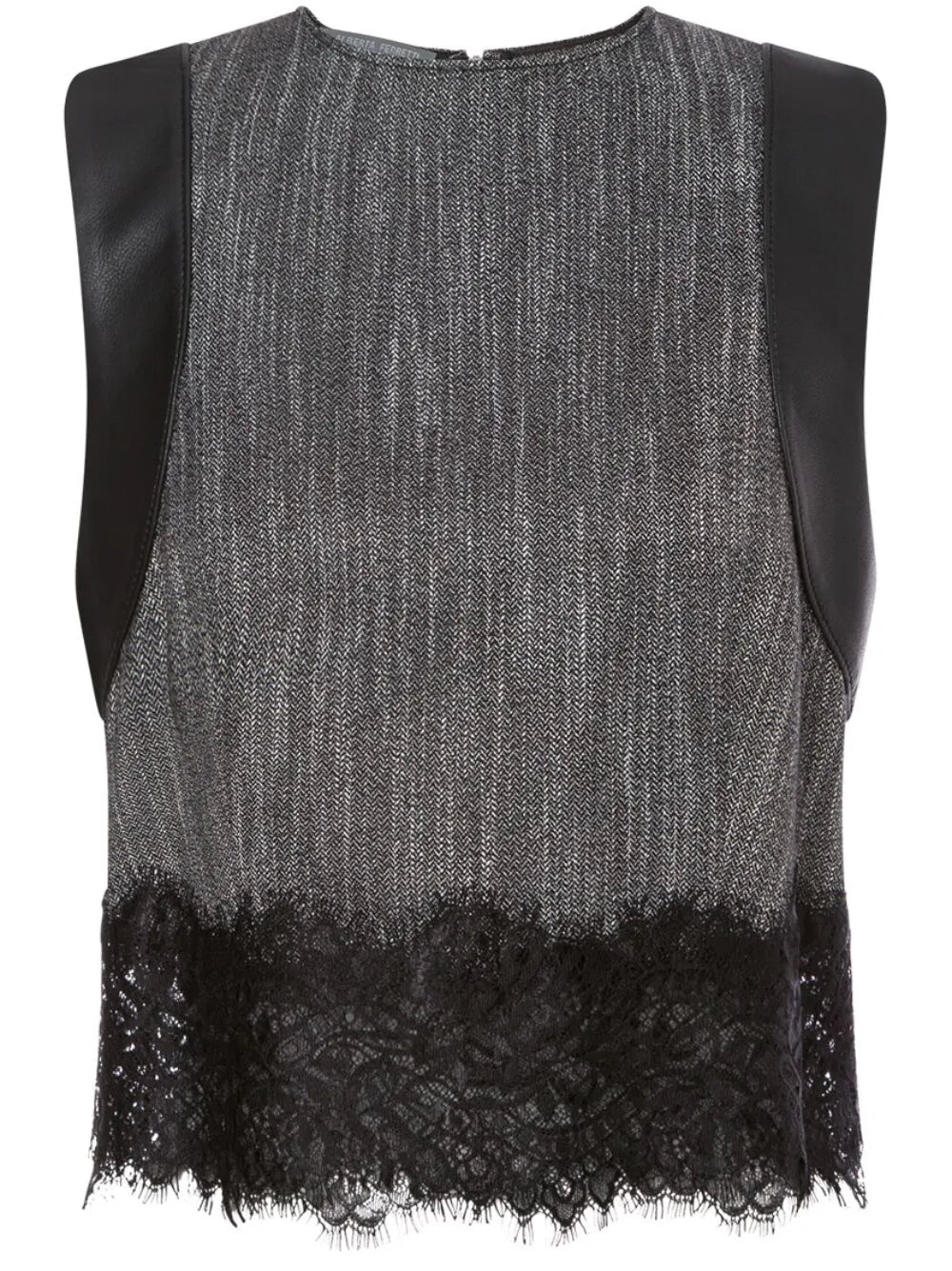 Sleeveless Lace-Detail Top