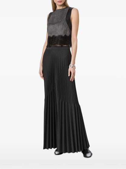 Sleeveless Lace-Detail Top