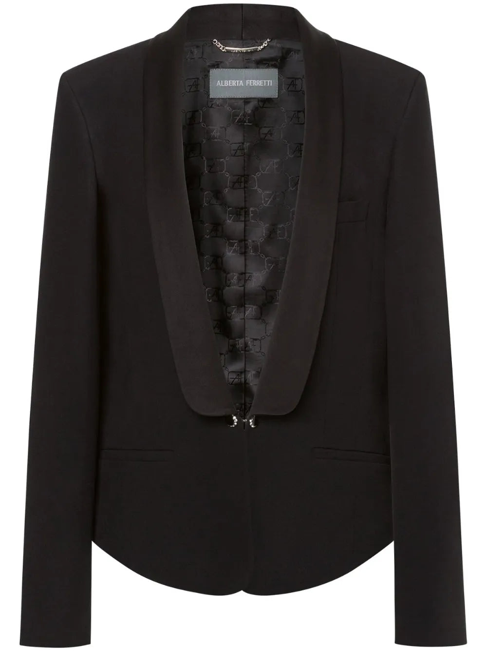 Enver Satin Tuxedo Jacket