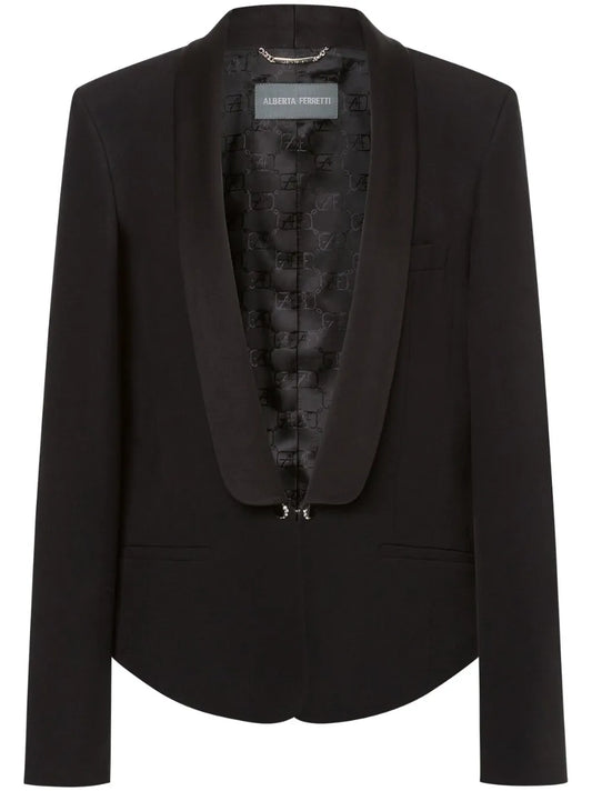 Enver Satin Tuxedo Jacket