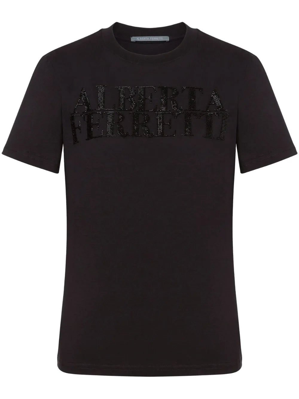 Crystal-Logo Cotton T-Shirt