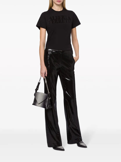 Crystal-Logo Cotton T-Shirt