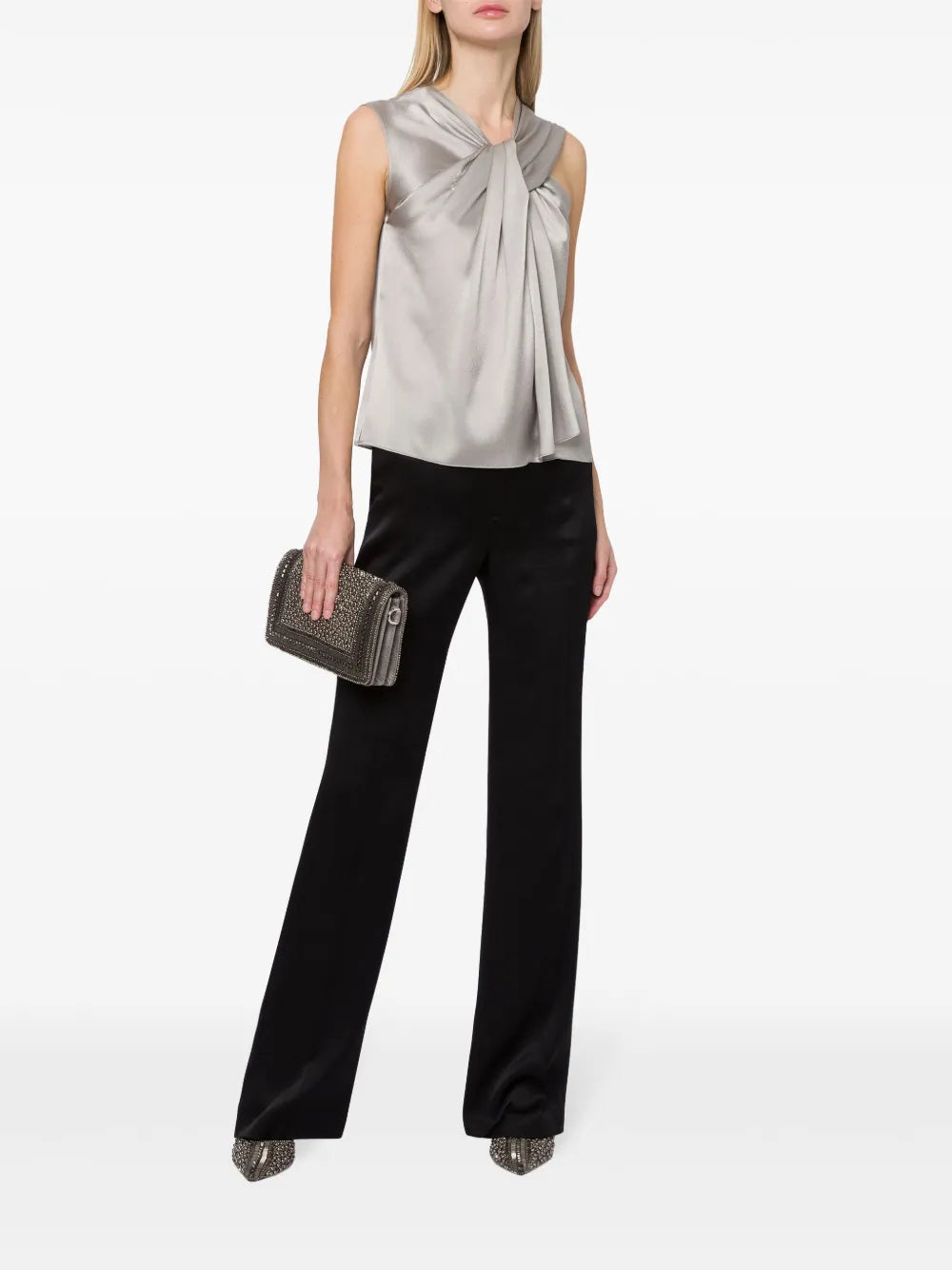 Tailored Satin Trousers