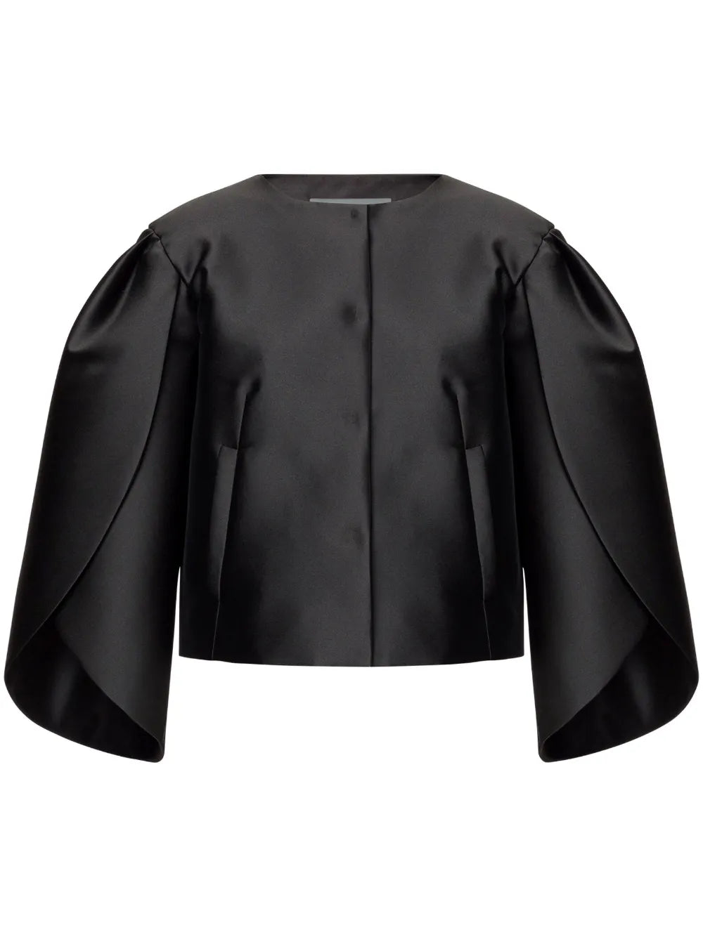 Petal-Sleeve Mikado Jacket