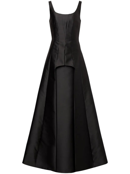 Sleeveless Flared Gown