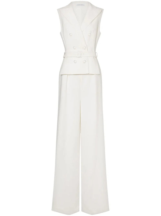Double-Breasted Wide-Leg Jumpsuit