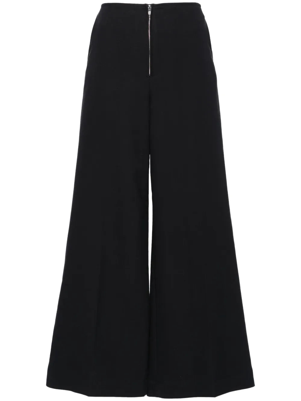 Mid-Rise Wide-Leg Trousers