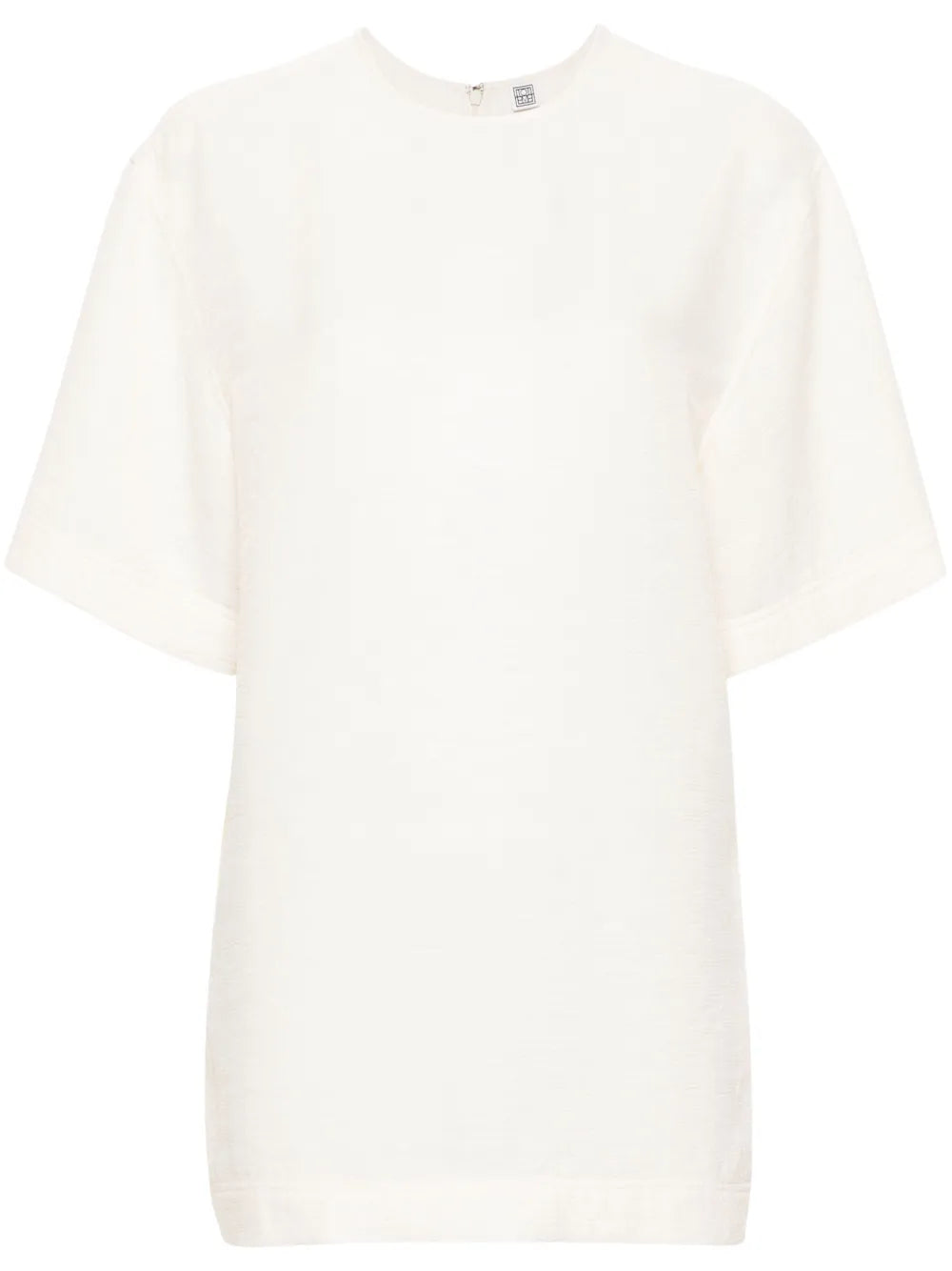 Crinkled Round-Neck T-Shirt