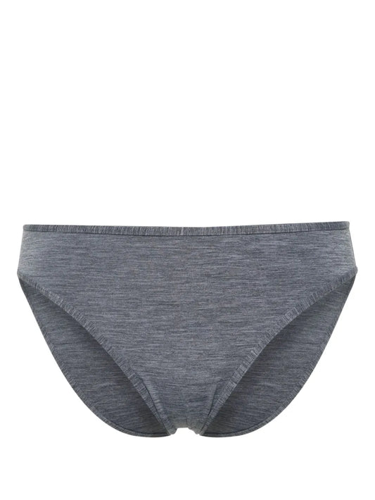 Mélange-Effect Bikini Bottom