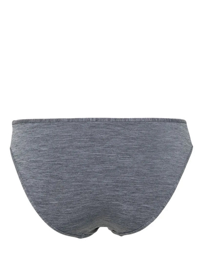 Mélange-Effect Bikini Bottom