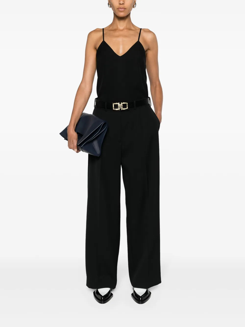 Crepe V-Neck Tank Top