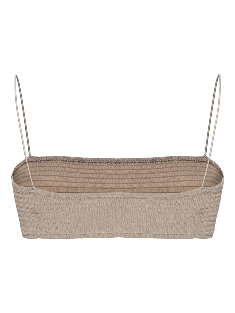 Smocked Bandeau Bikini Top