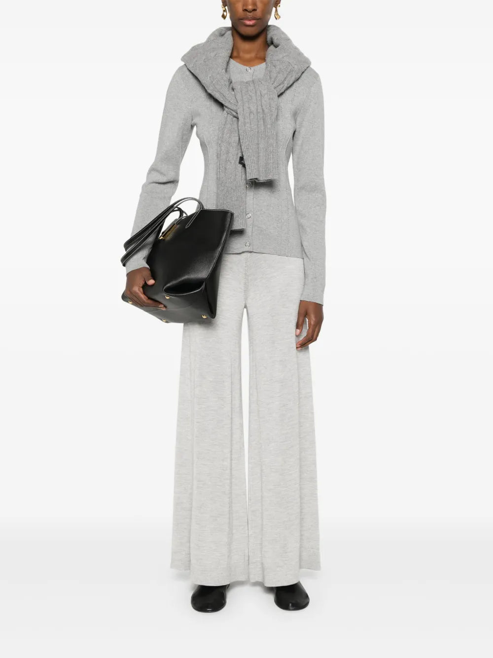 Fine-Knit Palazzo Pants