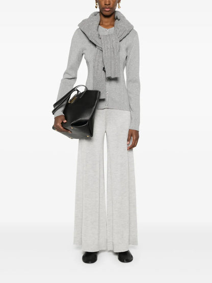 Fine-Knit Palazzo Pants