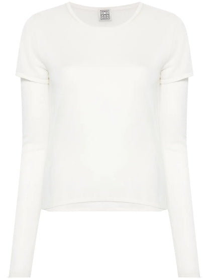 Layered Fine-Knit Jumper