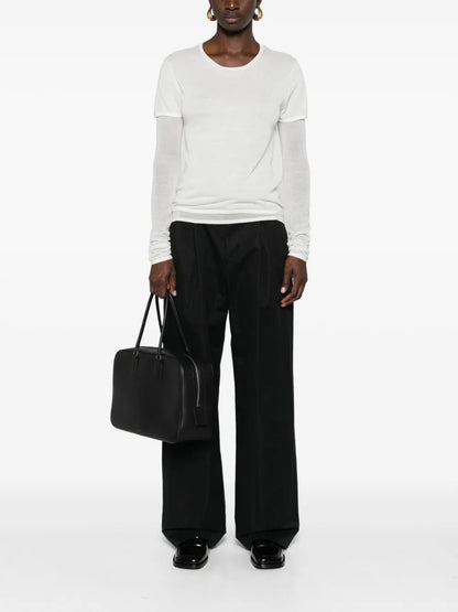 Layered Fine-Knit Jumper