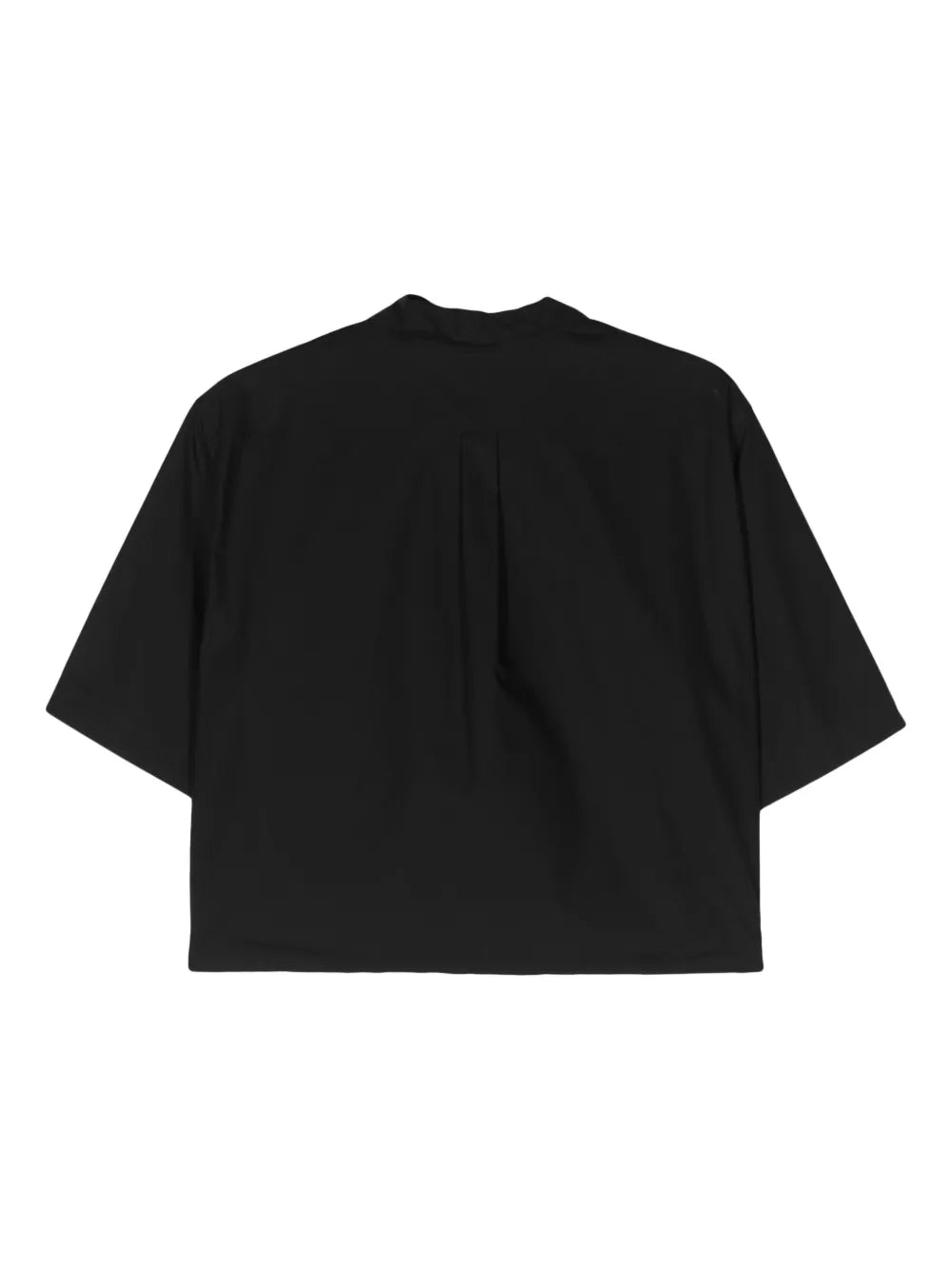Classic-Collar Cropped Shirt