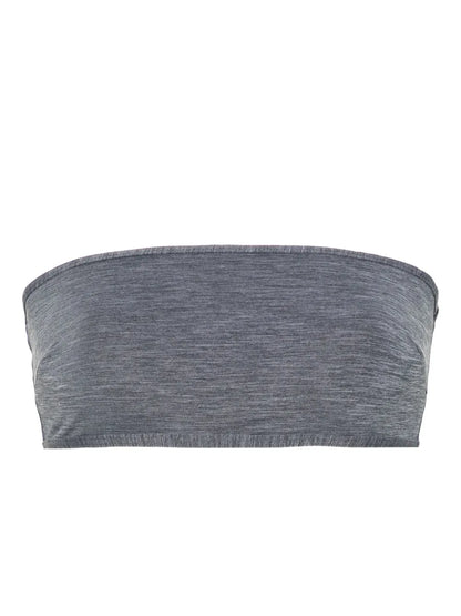 Mélange-Effect Bikini Top