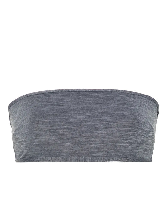 Mélange-Effect Bikini Top