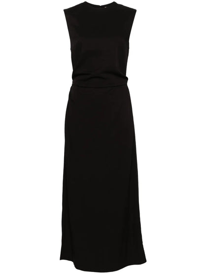 Tie-Waist Sleeveless Midi Dress