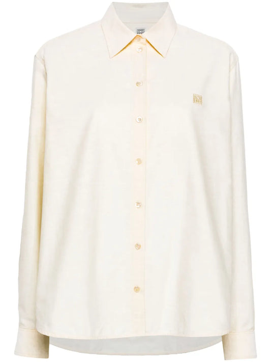 Logo-Embroidered Organic Cotton Shirt
