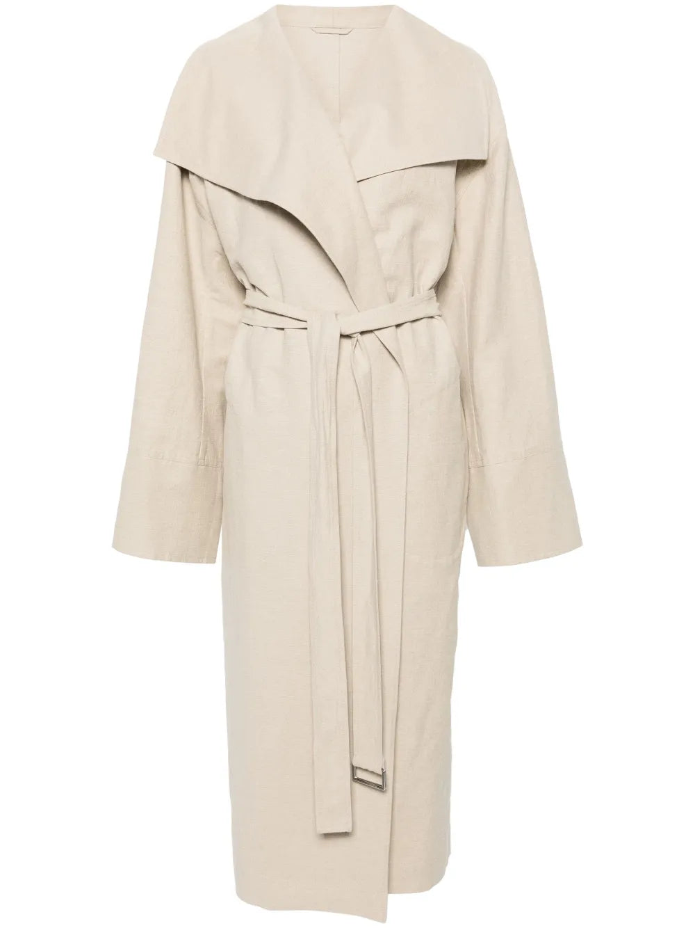 Signature Linen-Blend Midi Coat