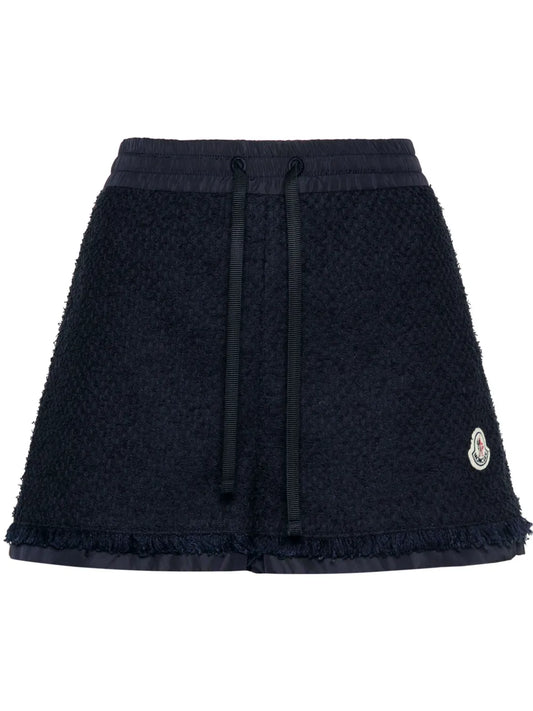 Logo-Patch Tweed Shorts