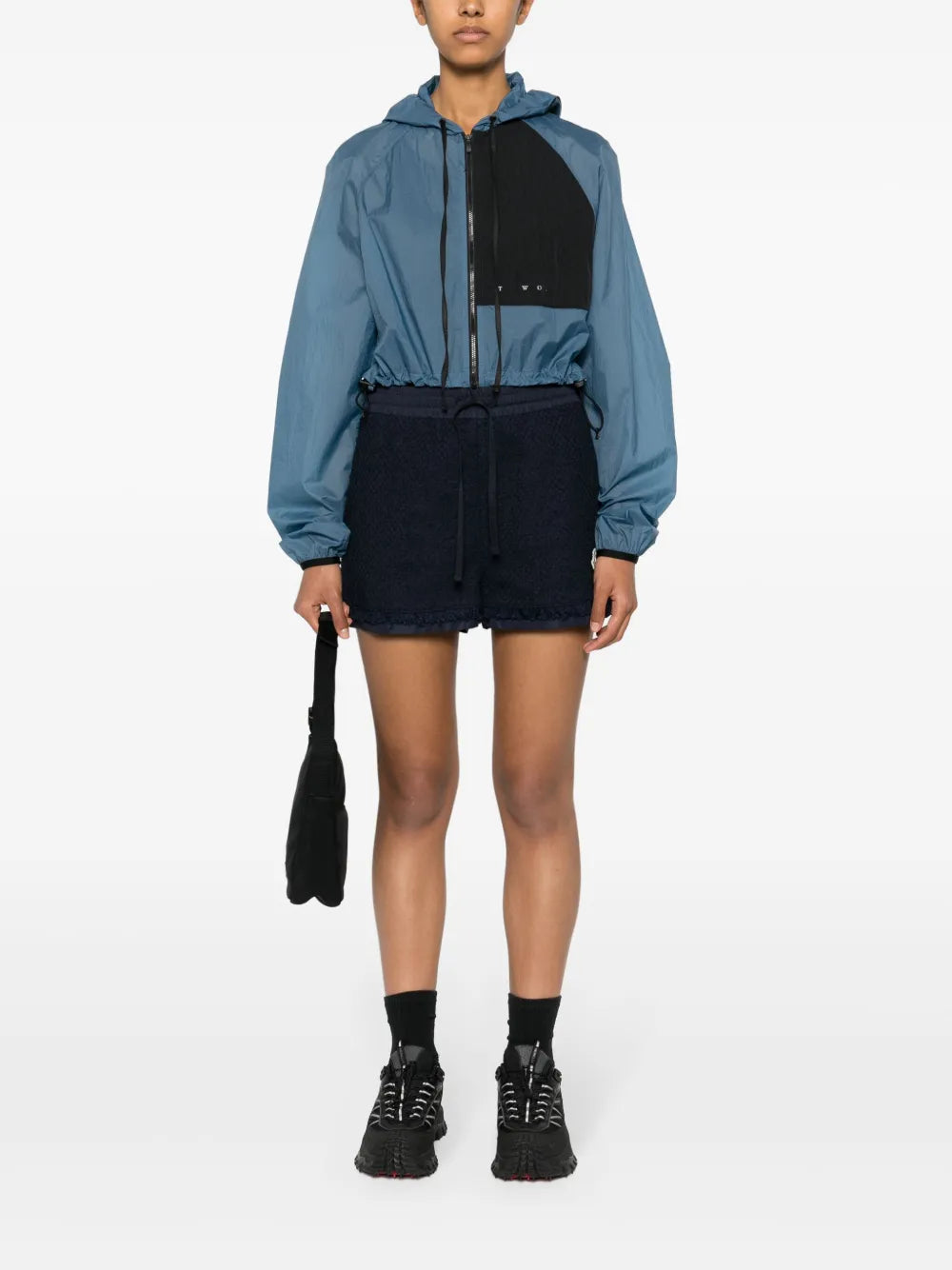 Logo-Patch Tweed Shorts